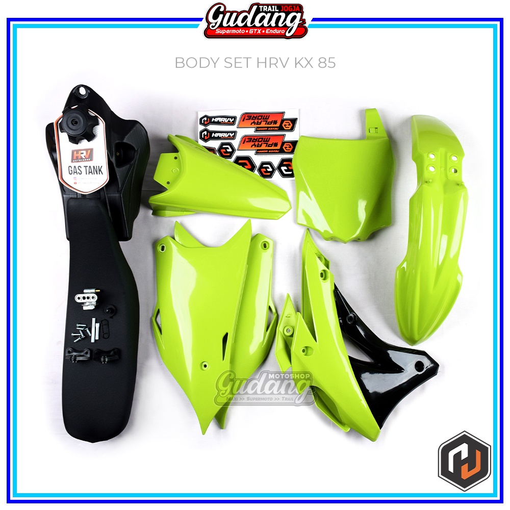 Body set KX 85 Bebek Modif HRV Fluo