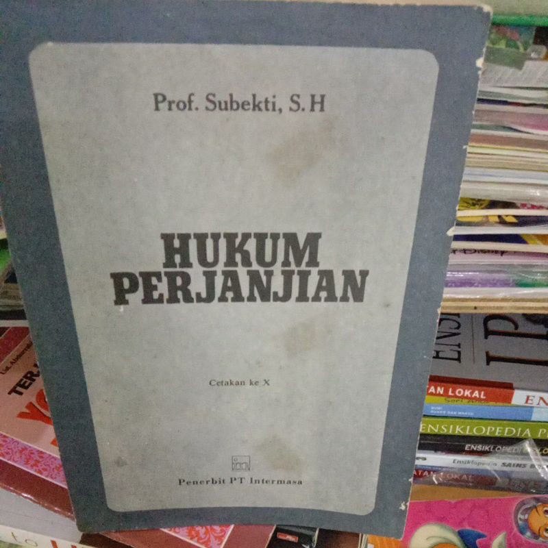 Jual Buku 100 Original Hukum Perjanjian By Prof Subekti S H Shopee