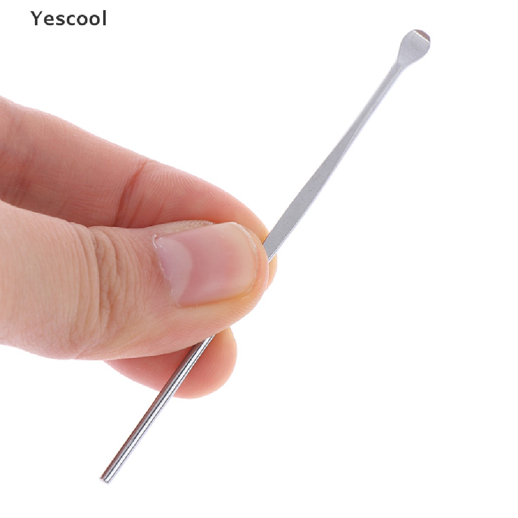 Yescool 6Pcs / Set Korek Kuping Bahan Stainless Steel