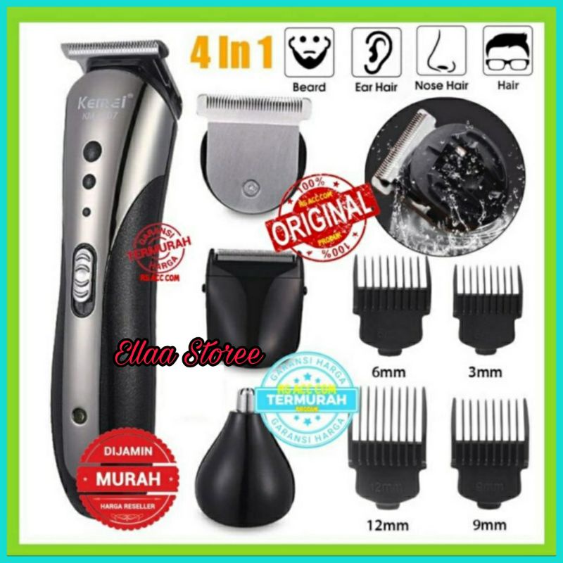Mesin Cukur Kemei KM 1407 Clipper 3 In 1 Alat Cukur Rambut Original.
