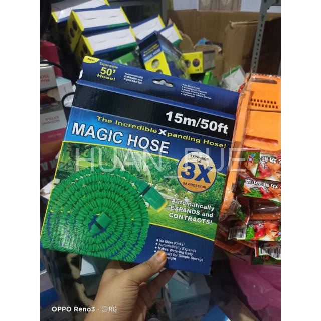 HUAN_PUE - [SELANG AJAIB 15m] Magic Hose 15 Meter/ 50 Feet/ Selang Taman dan Rumah Selang Panjang