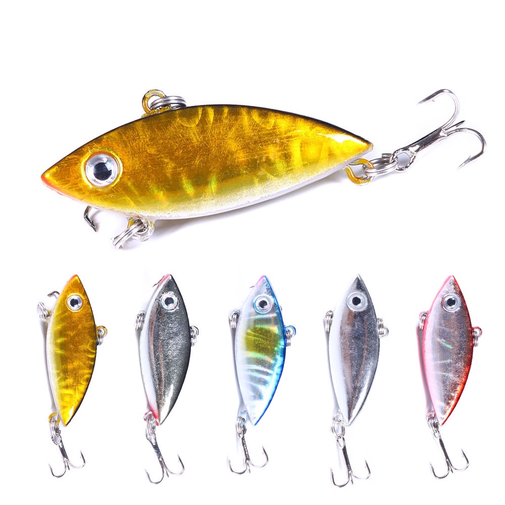 HENGJIA 5pcs Mini fishing Lures Wobblers fishing tackle 4CM-2.7G fishing Bait vibration Hard bait for fishing Artificial Baits accessories