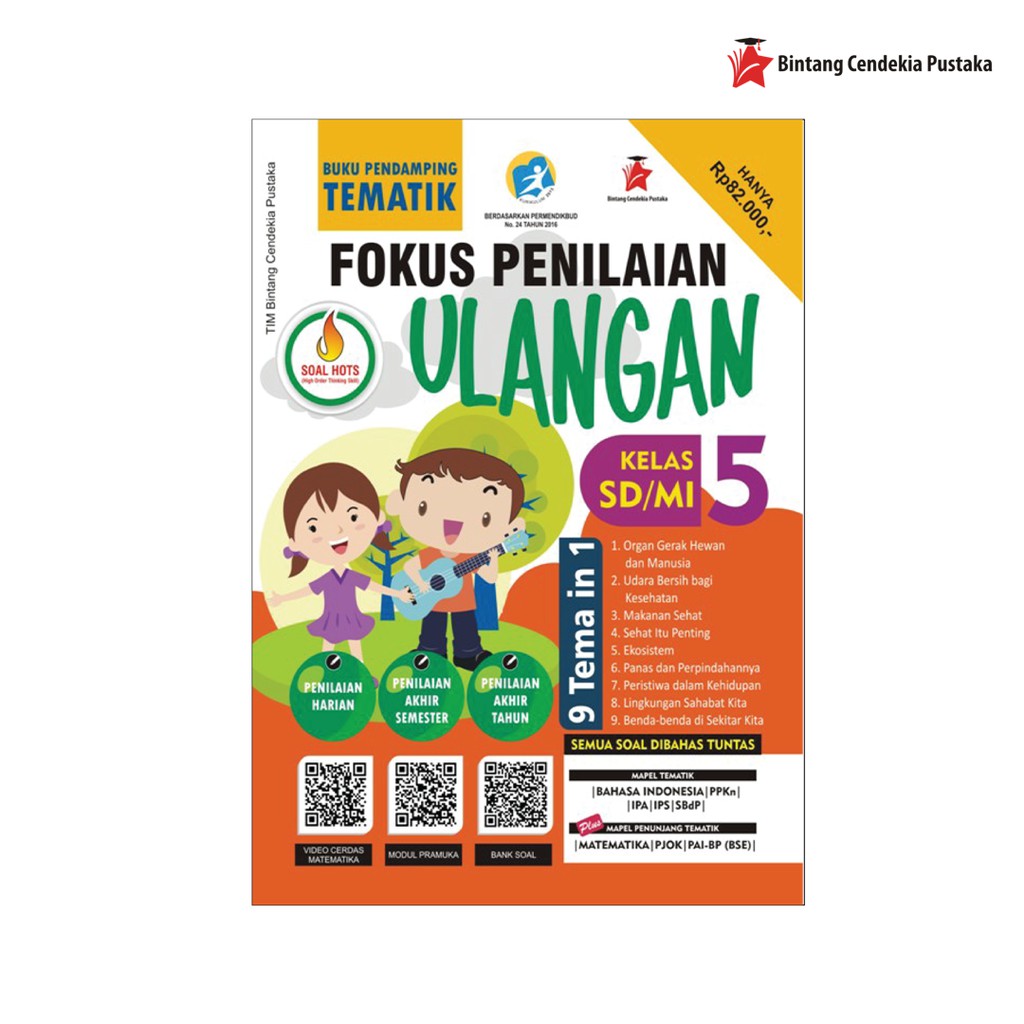 Buku Fokus Penilaian Ulangan Sd Mi Kelas 5 Pendamping Tematik