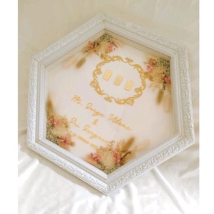 [bingkai saja] frame segi enam bingkai mahar