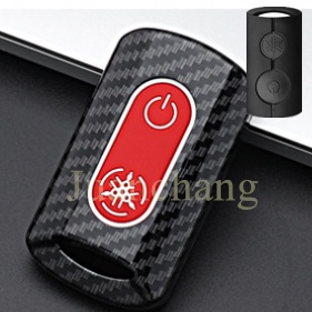 Carbon Fiber Silicone Case Kunci Remote Mobil Bahan Silikon Carbon Fiber Untuk Yamaha Xmax300 Nmax 2020 2021 NVX155 Aerox S Xmax 300 Sniper 2021