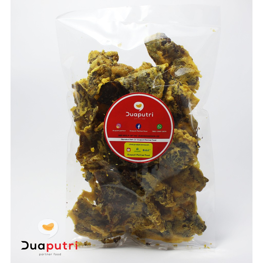 

Keripik Paru Sapi ASLI RENYAH GURIH ENAK MANTAP MANTAB MURAH - 200 Gram