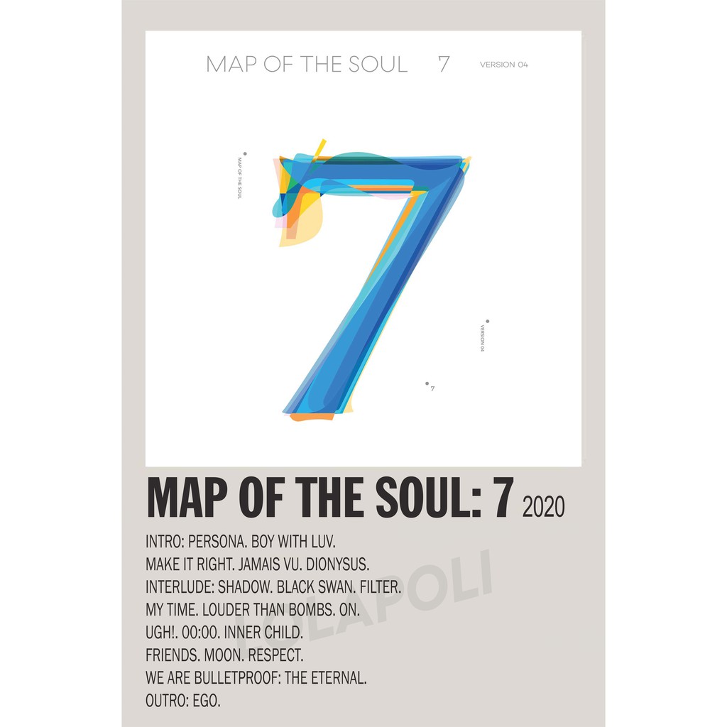 Poster Cover Album K-Pop Map of The Soul: 7 - BTS