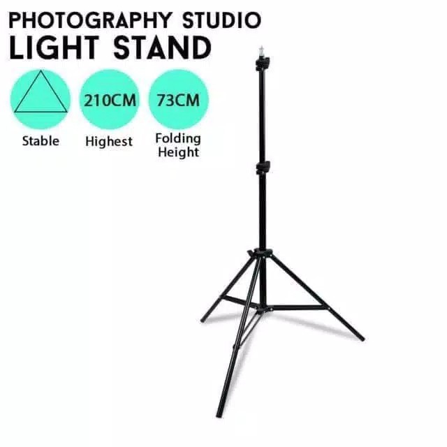 Tripod 3 Section 2M - Tripod Ringlight 2M - Tripod 2m Stand Kamera