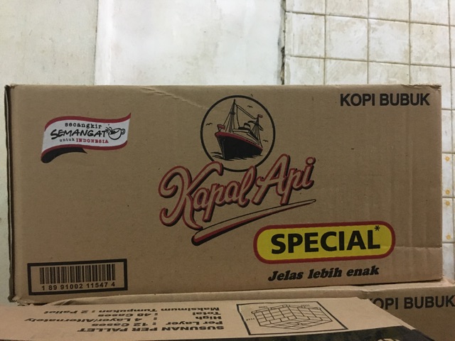 Kopi kapal api 9 pack x 380g dus / Kopi Kapal Api 380g spesial karton / Kopi Special Kapal Api dus