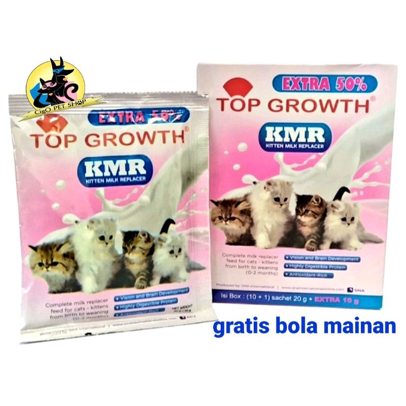 TOP GROWTH Susu bayi Kucing Sachet 30gr Kitten Baby Cat Milk 30 gram