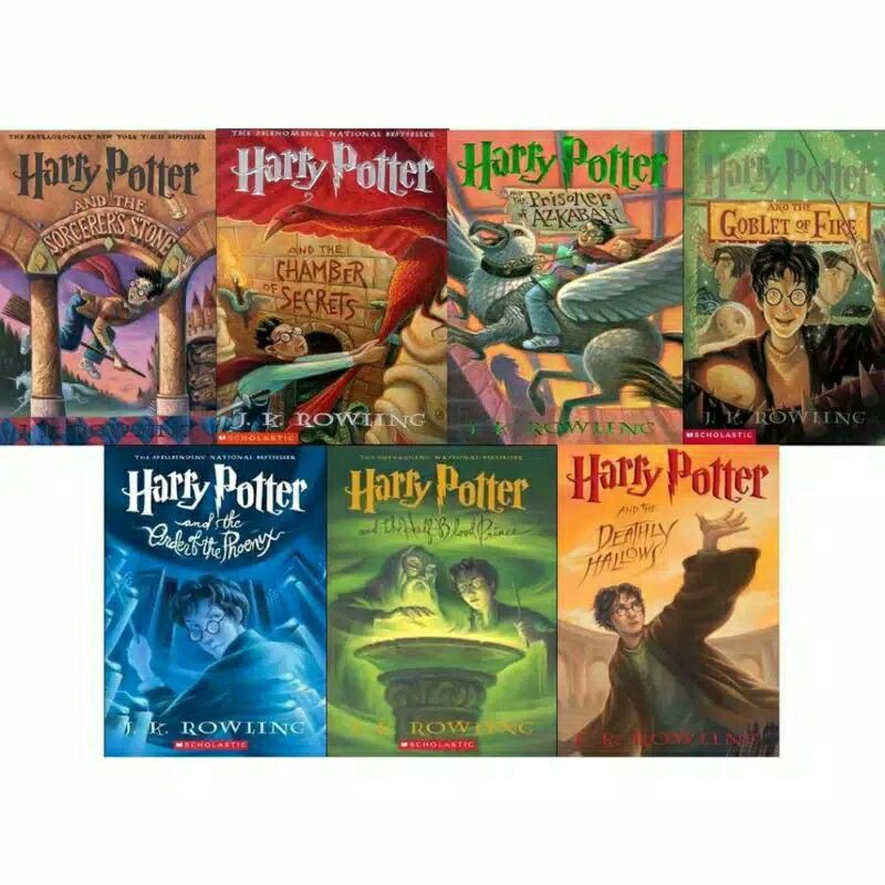 Novel HARRY POTTER jilid 1-7 Softcover in English Language - JK Rowling
