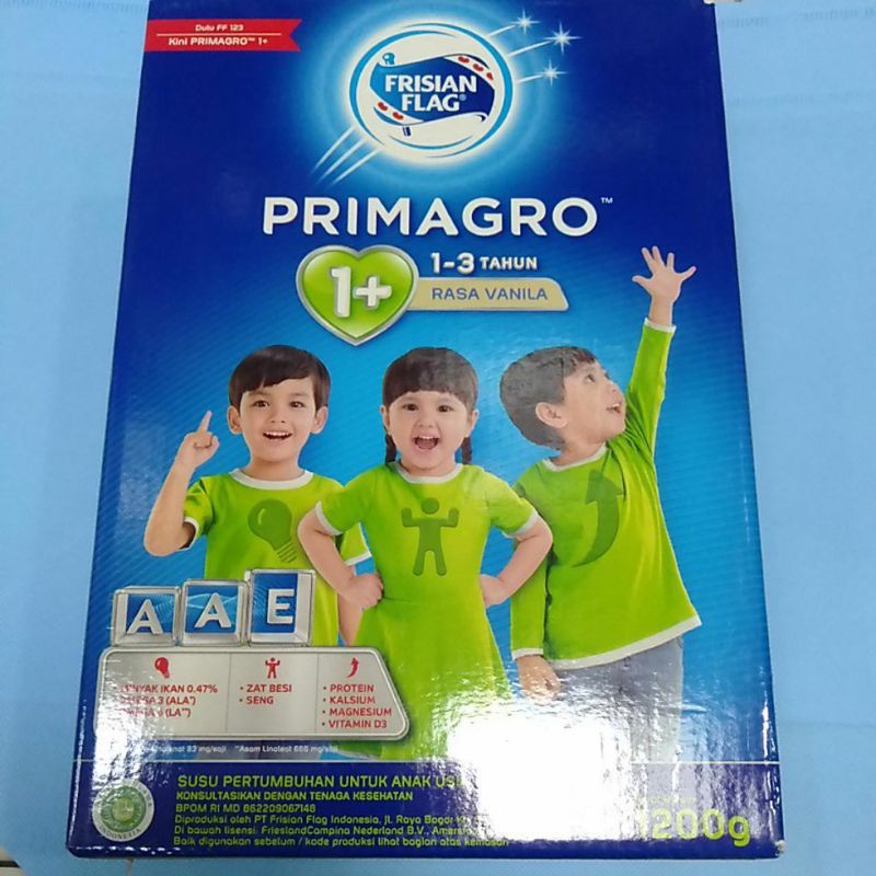 Frisian Flag Primagro 1+  Madu/Vanilla 1200gr