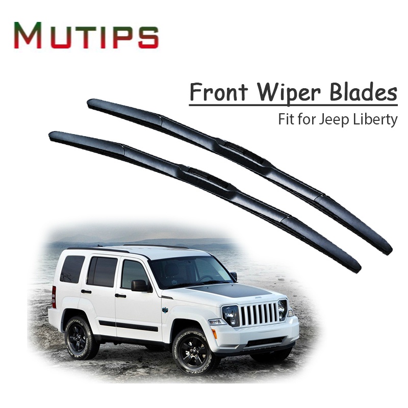 1 Set Karet Wiper Depan Mobil Untuk Jeep Liberty KJ KK 2002-2012