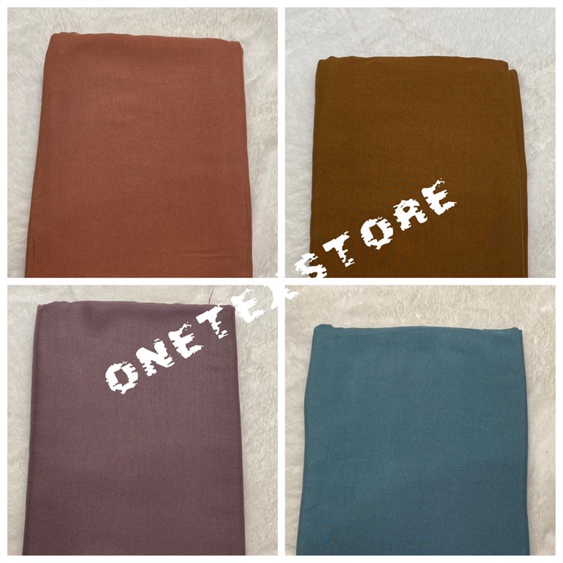 Kain Katun Rayon Viscose  polos Premium Uniqlo. Bahan Pajamas, Daily (Harga 0,5 meter