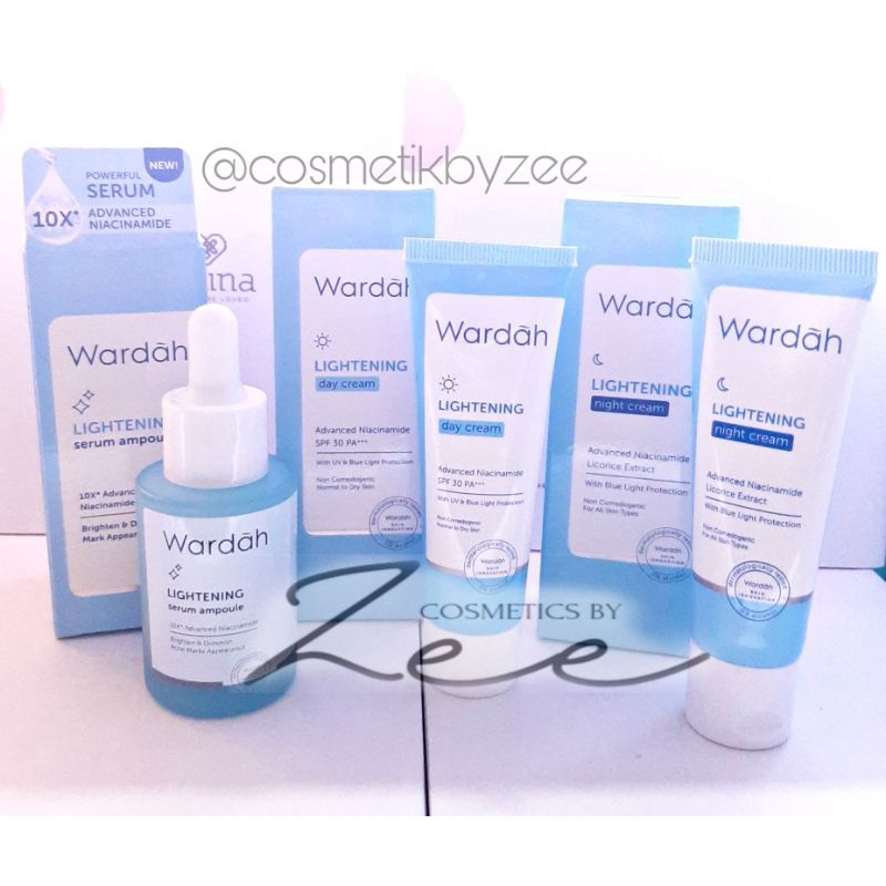 Wardah Lightening Paket Lengkap | Paket Skincare Wardah Lightening | Wardah Lightening Series | ORIGINAL | BPOM-PAKET D 3 ITEM