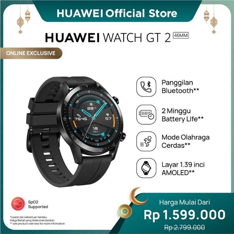 Harga Huawei Gt2 Smartwatch Huawei Gt Sport Huawei Watch Gt Rózsaarany