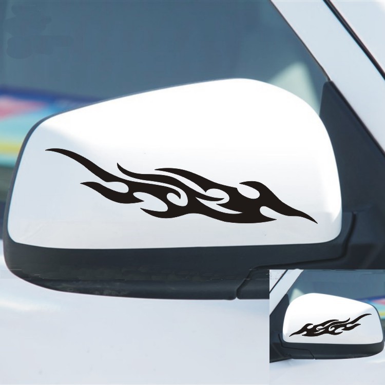 Aksesoris Stiker Spion Mobil Tribal Flame Keren Car Decal Sticker Api
