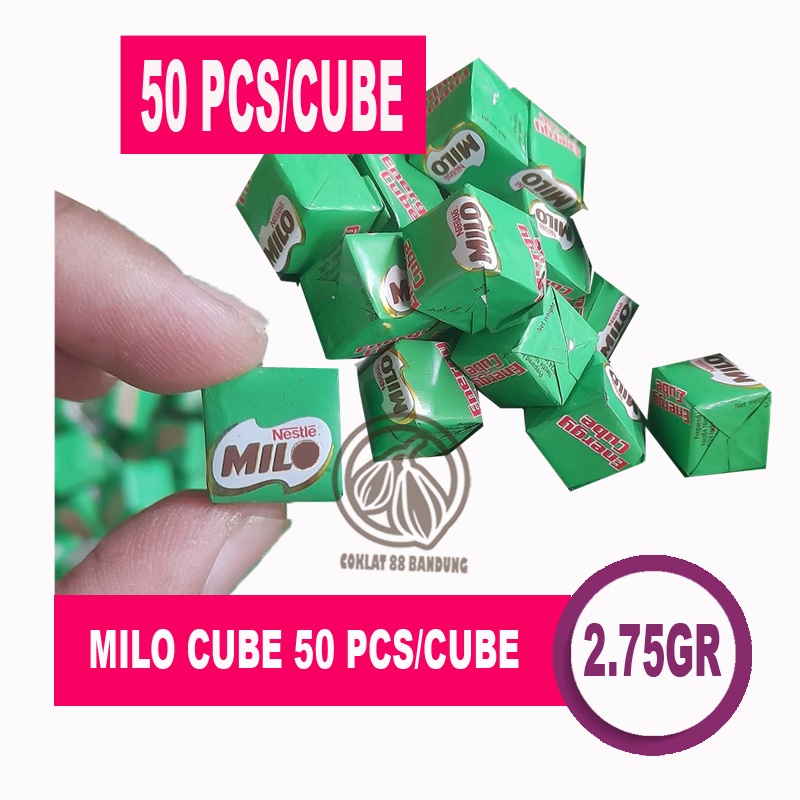 Exp Lama (COD) MILO CUBE ISI 50 PCS - NESTLE MILO ENERGY CUBE Berkualitas