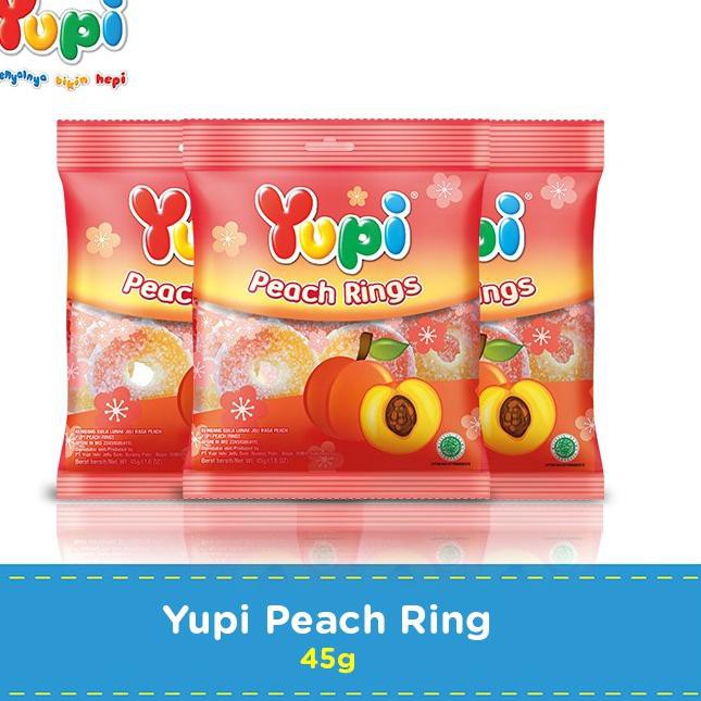 

(MEGA SALE) !! 512VIO Yupi Peach Rings 45 gr