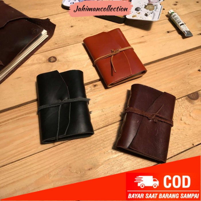 

✨ BISA COD ✨ SPEAKLESS Pocket Size Watercolor Travelers Notebook / Kertas Cat Air - Tan