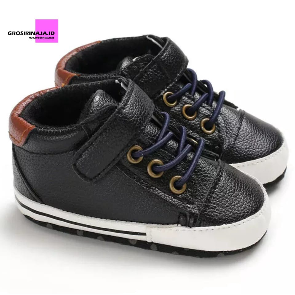 Prewalker Boots Leather-Sepatu Bayi Laki-Laki 0-14 Bulan