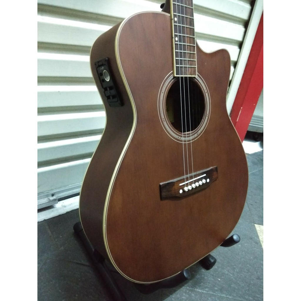 Gitar Akustik Elektrik Merk Lakewood BrownDoff Equalizer Tuner Trusrod Jakarta Murah