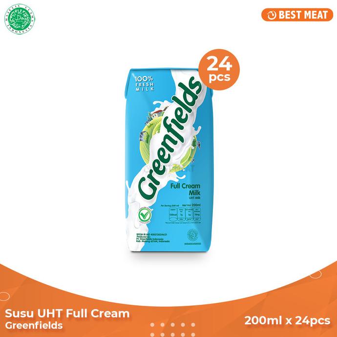 

(BISA COD) Susu Greenfields UHT Full Cream 200 ml (isi 24 pcs) MURAH Kode 367