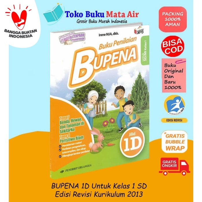 

❤BISA COD❤ BUPENA SD/MI JILID 1D Revisi ( K13N ) ERLANGGA