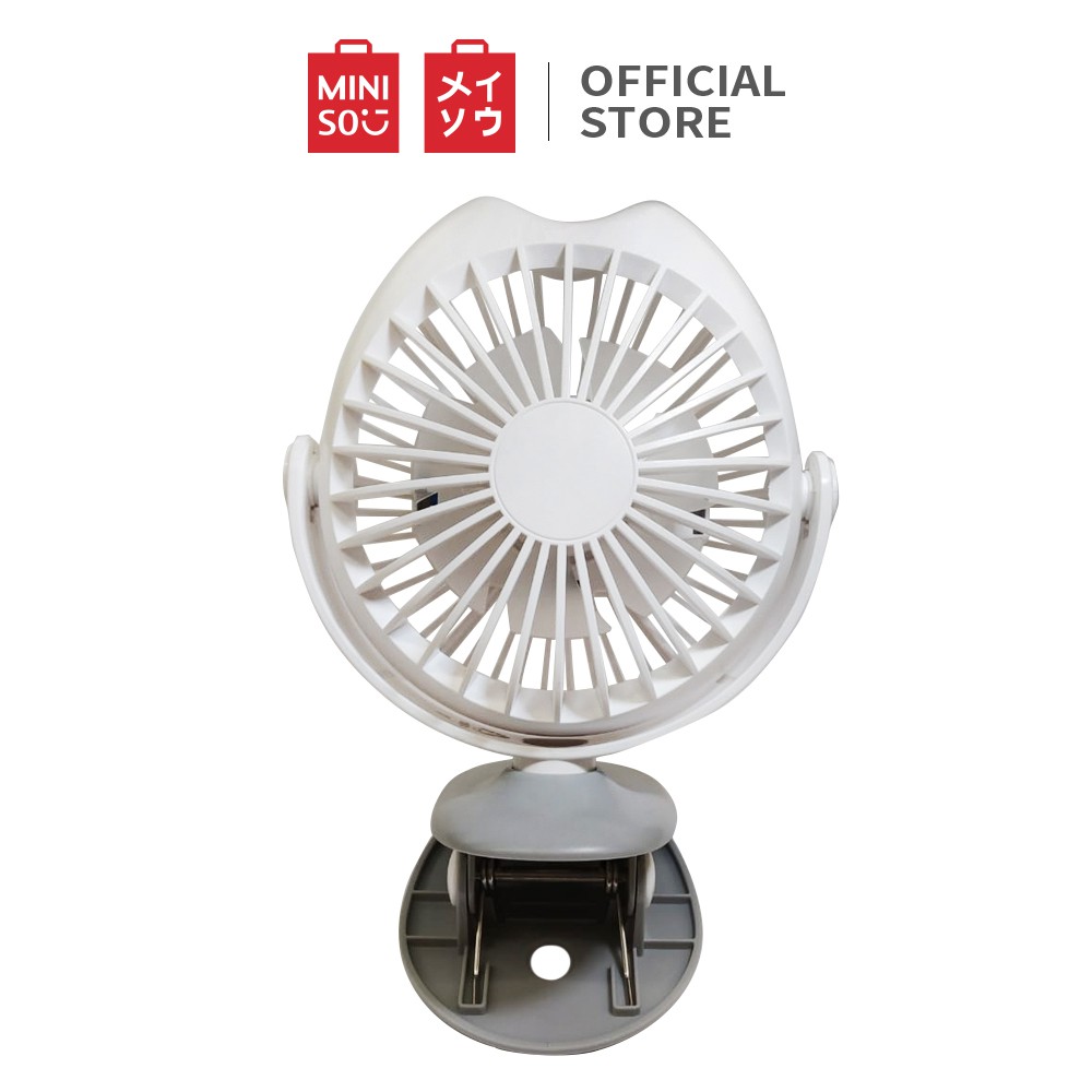 Miniso official Kipas dudukan Owl Clip Handheld portable mini Fan 1800mAh