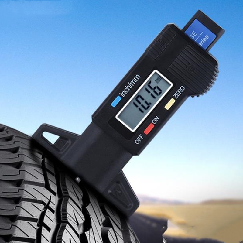 Digital Tread Depth Gauge LCD / Alat Ukur Kedalaman Ketebalan Ban / Wheel Tyre Tire