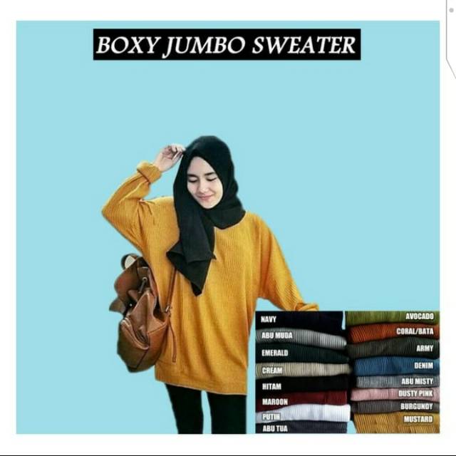 SWEATER PAKAIAN WANITA ATASAN BAJU RAJUT BAJU JUMBO