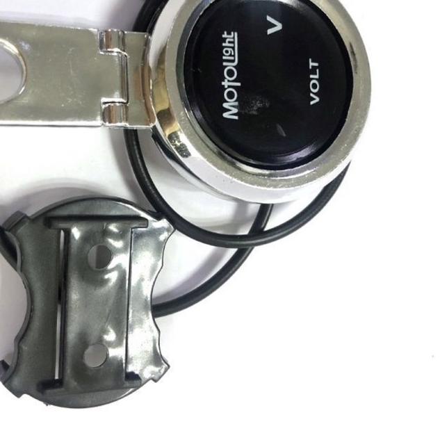 Voltmeter Aki Digital BULAT Led Plus Breket Dudukan Spion Volt Meter Universal Nmax Aerox Scoopy