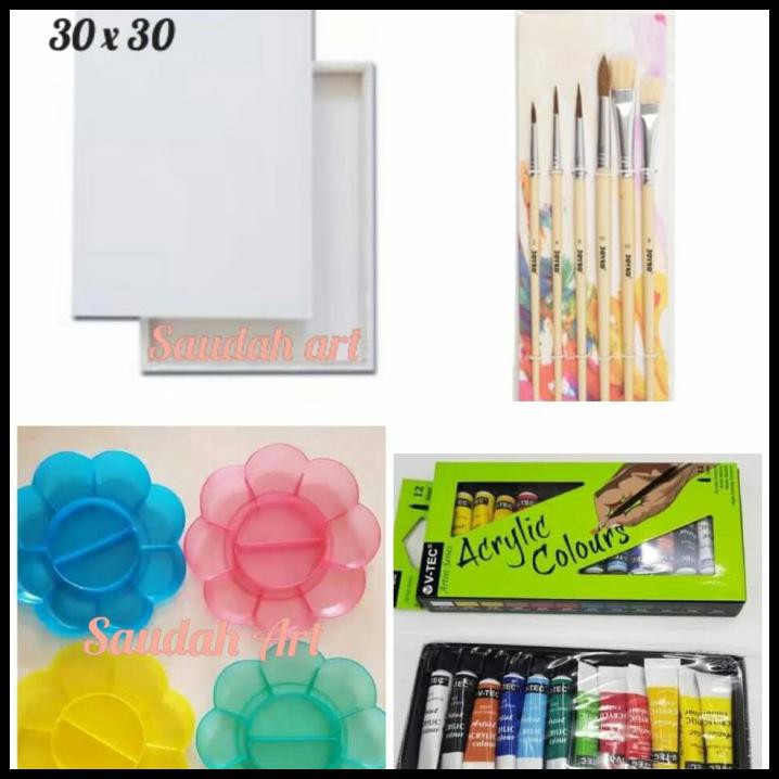 

Best Sale Paket Kanvas Lukis (Kanvas 30X30, Kuas, Palet, Cat Akrilik)