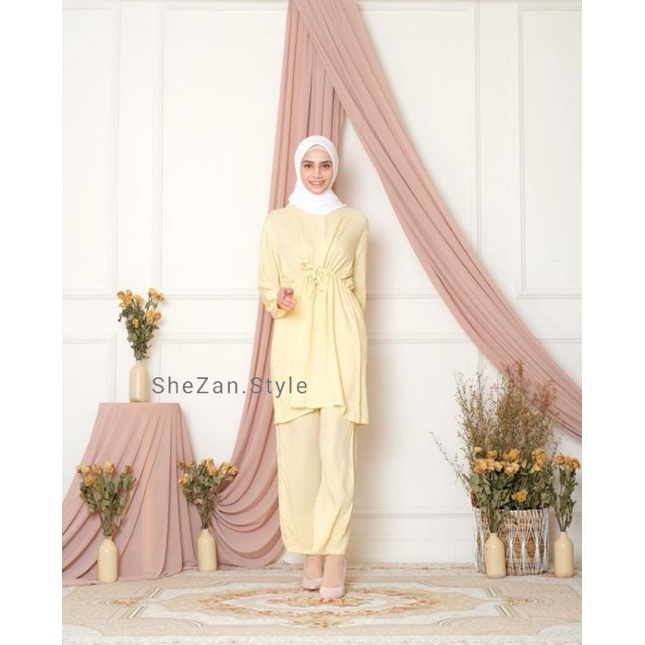 ONE SET RAYON / ONE SET PAJAMAS  POLOS /  SETELAN WANITA KEKINIAN / STELAN WANITA