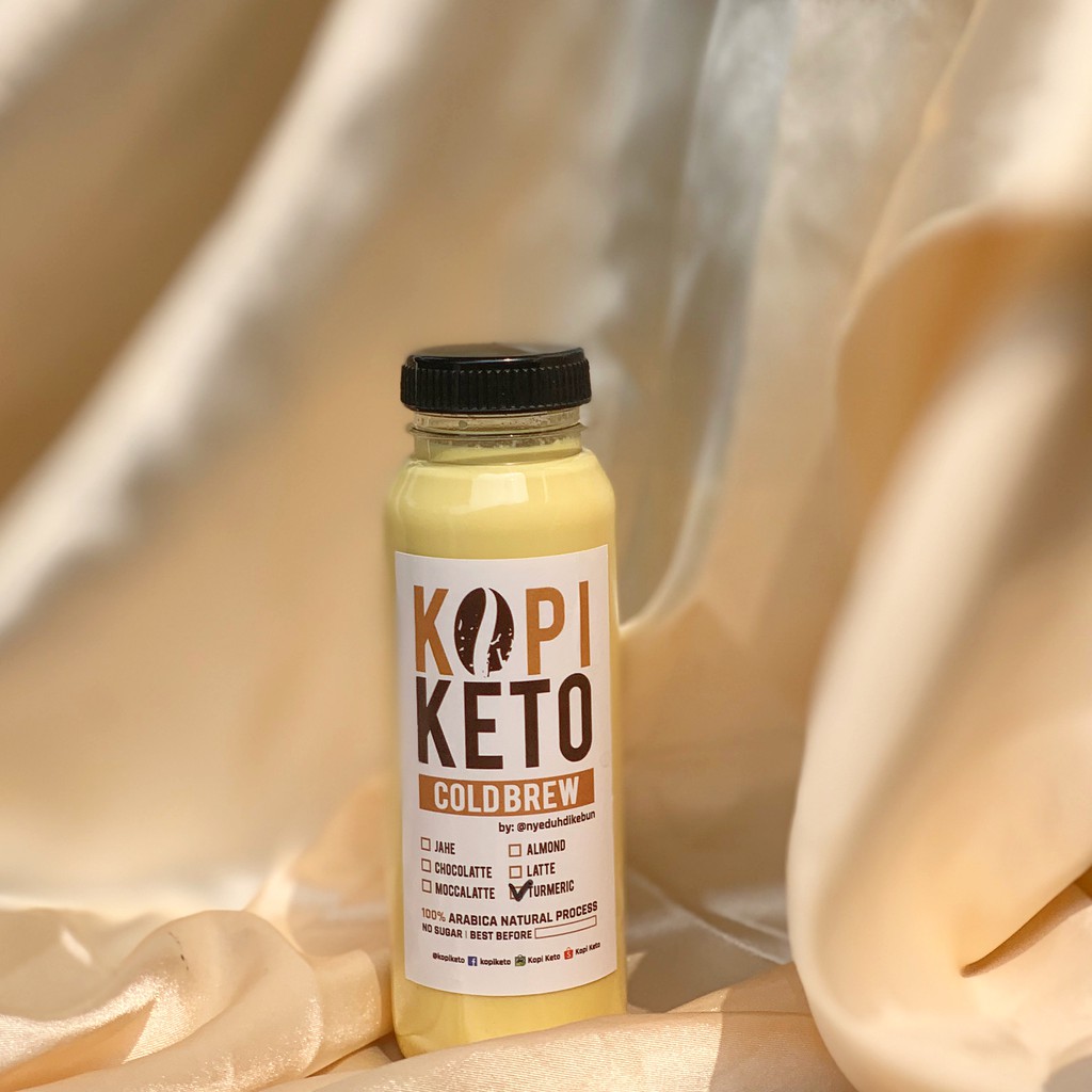 

Turmeric Latte by Kopi Keto 250ml / 500ml / 1 liter | Minuman kunyit low carb, diet debm, diabet