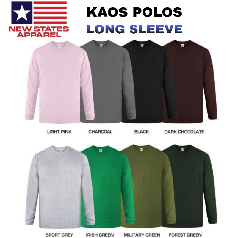 NSA Kaos Polos Long Sleeve Premium