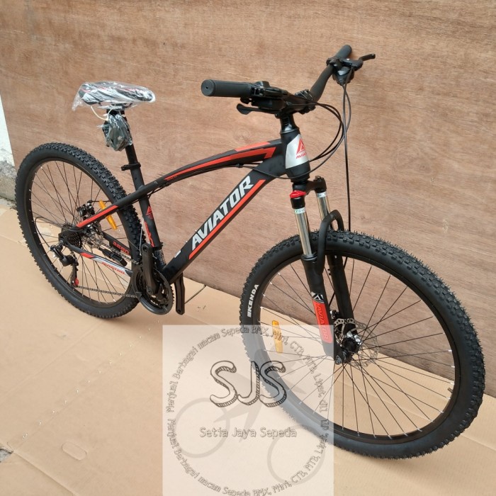 Sepeda Gunung MTB 27.5 Inch Aviator 2690 XT New Steel Hi-Ten 24 Speed