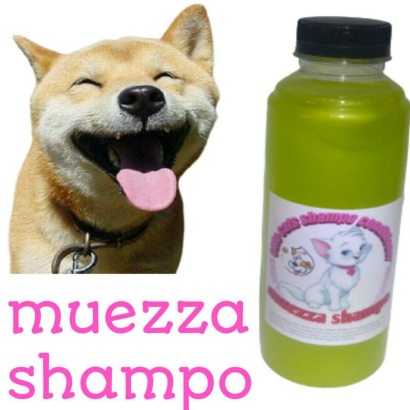 shampo hewan kuning cat sampo ukuran 250 ml untuk kucing anjing sampoo muezza anti kutu jamur tick and flea rontok Angora anggora sampho  mixdome bengal murah terlaris natural obat