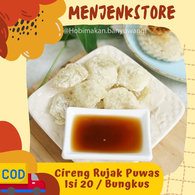 Cireng Rujak Original Isi 20 Super HEMAT ||Cireng Bumbu Rujak Endul | Cireng Original Cireng Salju || Home Made || Fresh Food Produksi Sendiri By.Cireng Menjenk Banyuwangi