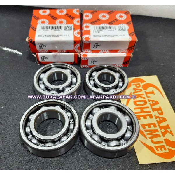 BEARING SET RX KING KRUK AS N RASIO RATIO FAG C3 ORIGINAL 4 BUAH LAHER LAKER SET RX KING FAG C3