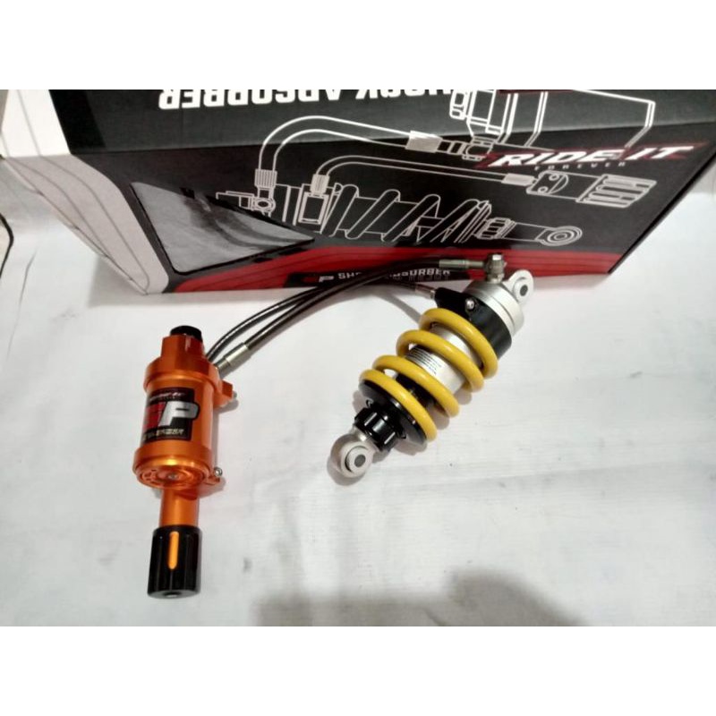 Shock Monoshok Tabung Pisah Ride It GP 104 JUPITER MX New, Old , JUPITER MX King Klik 3 Fungsi