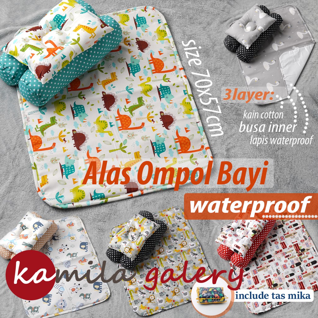 PERLAK SET MATRAS ALAS OMPOL BAYI WATERPROOF GIFT SET BABY NEW BORN