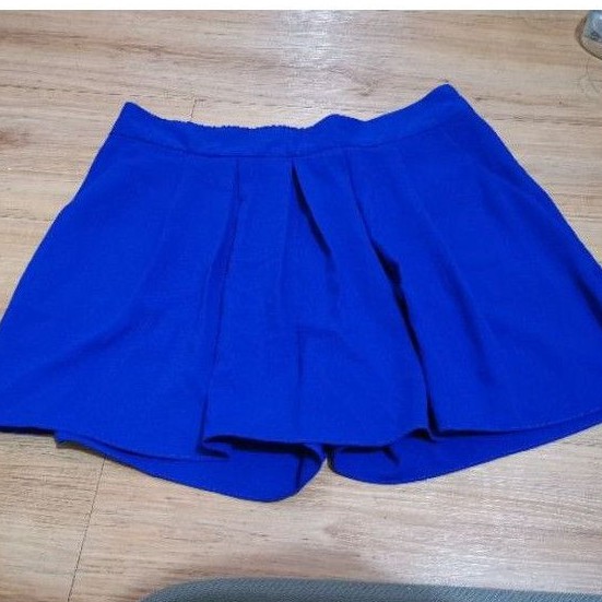 [ PRELOVED ] celana rok merk solemio biru elektrik