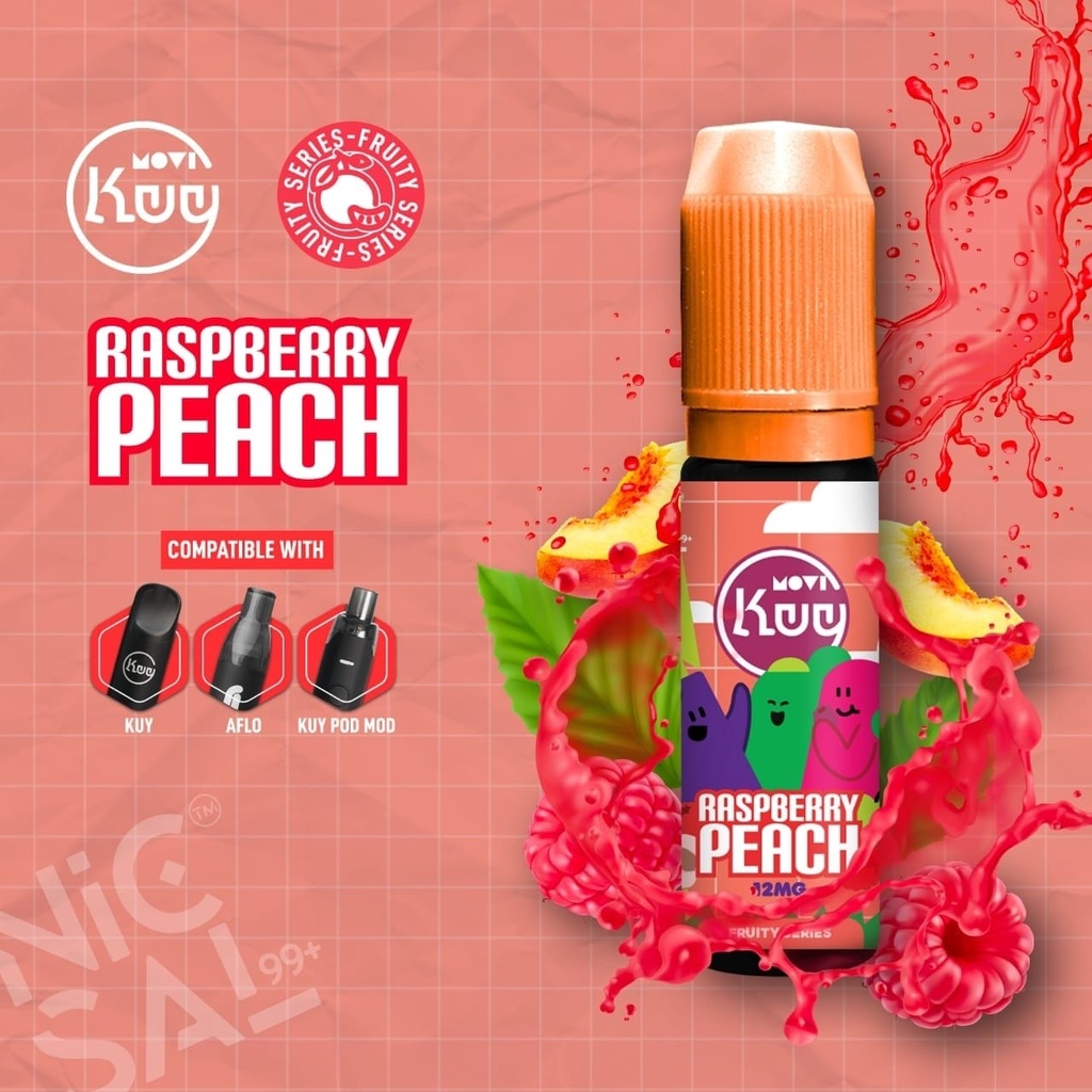 KUY 15ml Orange Guava Raspberry Peach FRUITY SERIES Nicsal99 Salt Nic