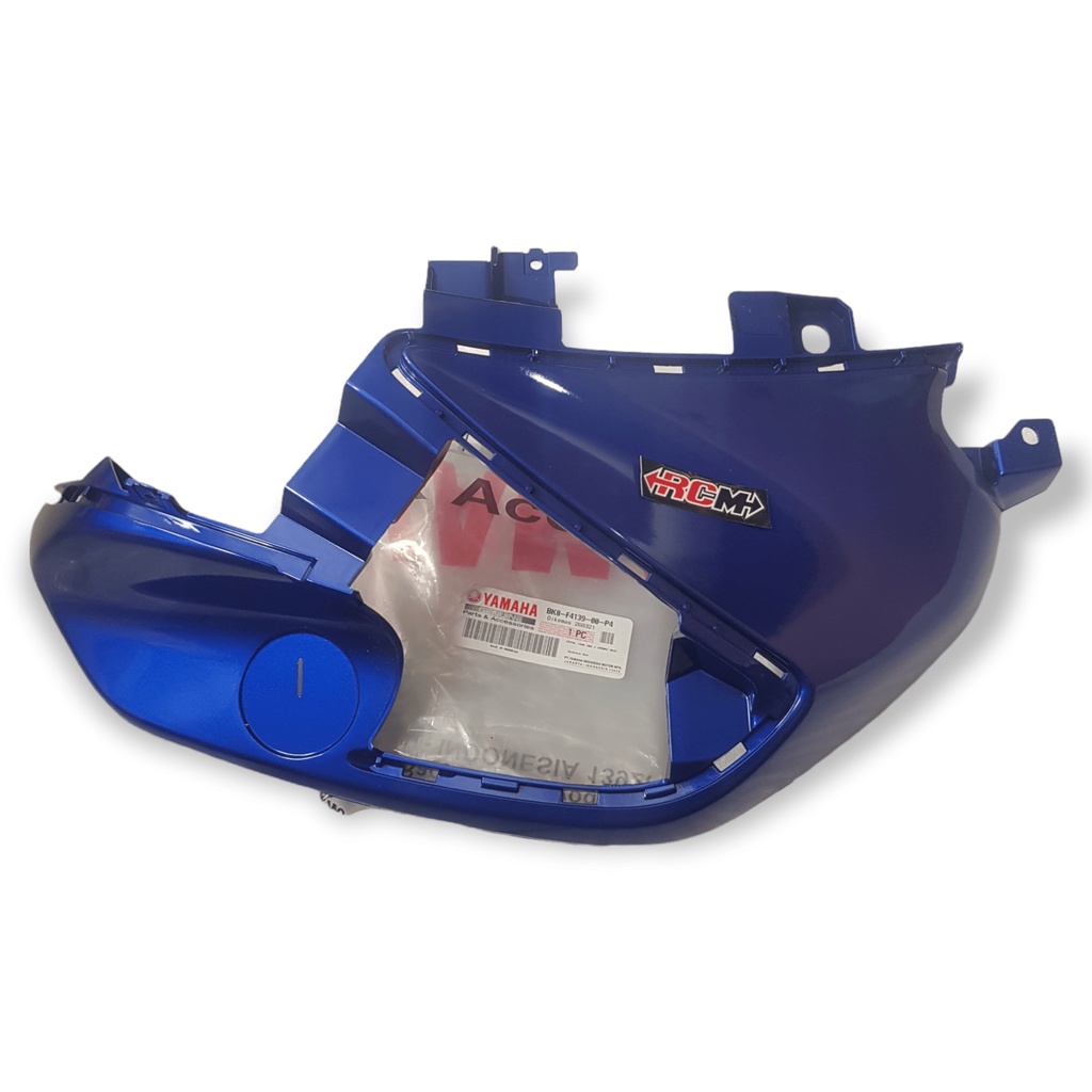 COVER BODY BODI TUTUP SAMPING KANAN RIGHT TANGKI TANK SIDE ALL NEW VIXION WARNA BIRU BLUE ORI ORIGINAL YAMAHA YGP ASLI BK8-F4139-00-P4