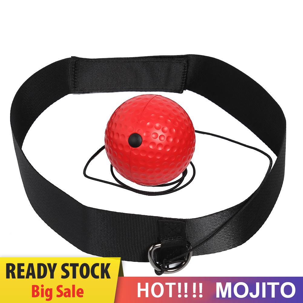 MOJITO Head-mounted Boxing Reflex Speed Ball Boxing Training Equipment (Red Ball)