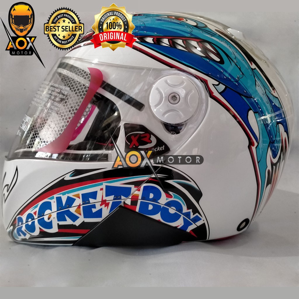 Helm KYT X Rocket LTD #1 Boy Fullface (Ongkir 2kg)