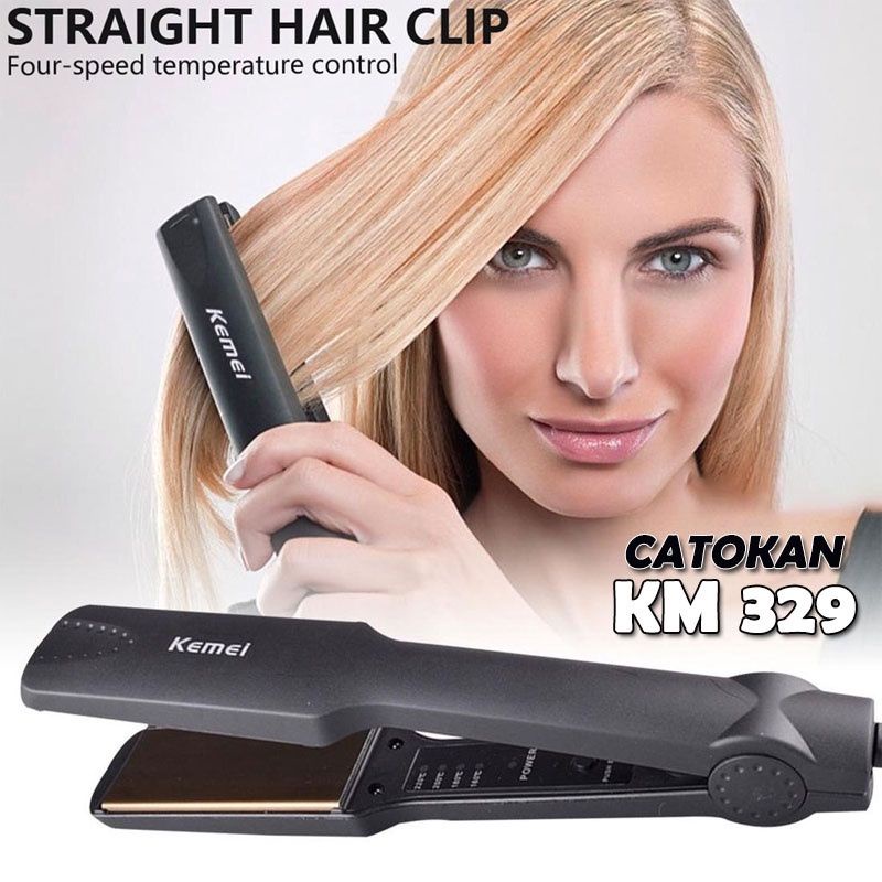 Catok rambut standard salon kemei km-329