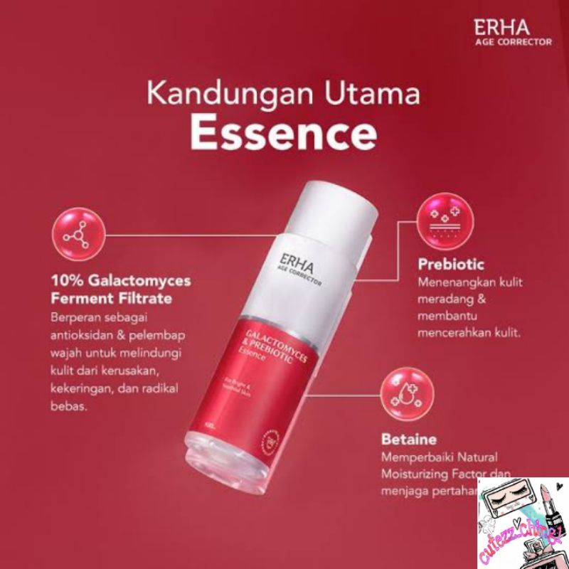 ☃️Cutezz_Ching1☃️Erha Age Corrector Galactomyces &amp; Prebiotic Essence 100ml