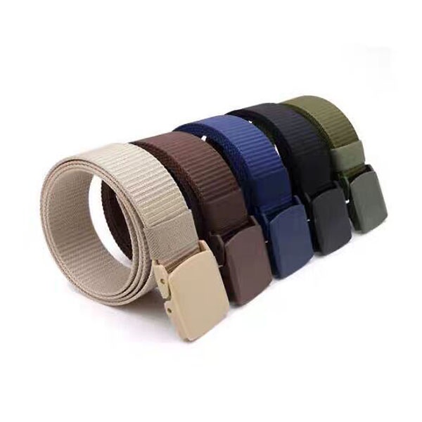 Ikat Pinggang Tactical Nylon Canvas / Sabuk Kanvas Pria Wanita Import / Tactical Army Men Belt Buckle / TS-81